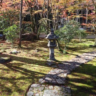 Kozan-ji (Takao, Kyoto), jardin intérieur du pavillon Sekisui-in à l'automne 3