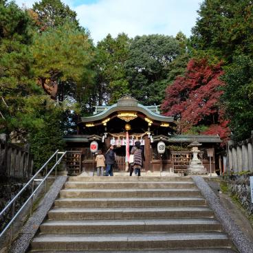 Shisen-do (Kyoto), pavillon principal du sanctuaire Hachidai-jinja