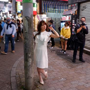 Shibuya (Tokyo), jeune fille déguisée pour Halloween