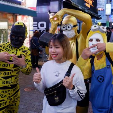 Shibuya (Tokyo), Cosplay les Minions pour Halloween 2