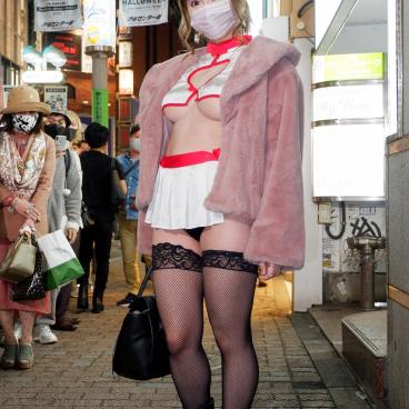 Shibuya (Tokyo), Cosplay sexy pour Halloween