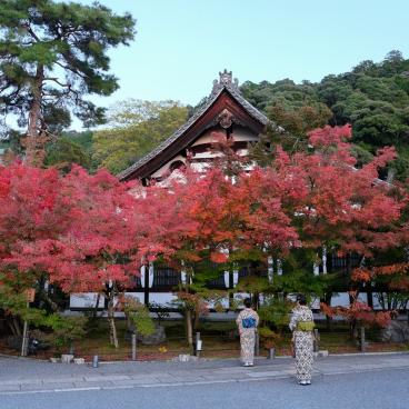Eikan-do (Kyoto), entrée du temple au pic de l'automne