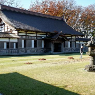 Zuiryu-ji (Takaoka), pavillon Sodo du temple et gazon