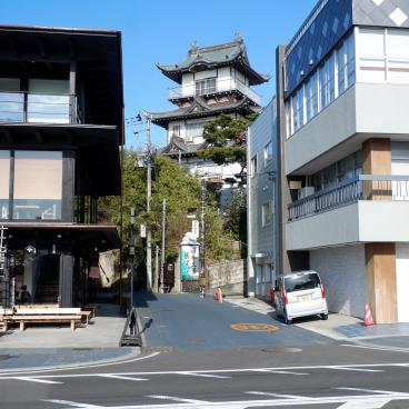 Matsushima, château et rue du centre-ville