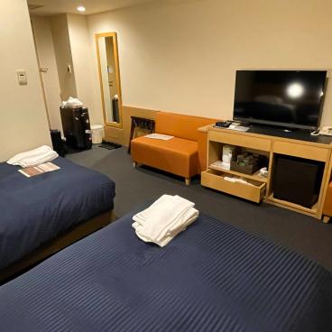 Quarantaine au Japon en période de Coronavirus, chambre double de l'hôtel Kansai Airport Washington