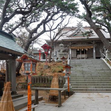 Takayama Inari-jinja (Aomori), bâtiment de culte Haiden du sanctuaire