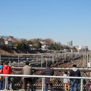 Gare de Nippori (Tokyo), Densha Otaku depuis le pont Shimogoindenhashi 2