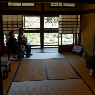 Jardin de Shin-Edogawa (Tokyo), visite intérieure de la maison Shoseikaku