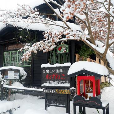 Kakunodate (Akita), café et auberge Nezu-neko