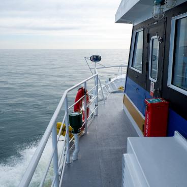 Tashirojima (Ishinomaki), à bord du bateau pour l'île aux chats