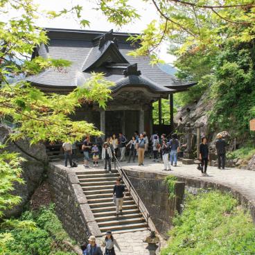Yamadera, pavillon Kaisando du temple