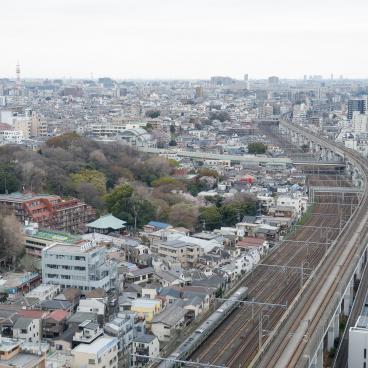 Hokutopia (Tokyo), vue sur le quartier d'Oji