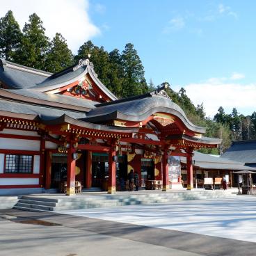 Morioka Hachiman-gu, pavillon de culte Haiden