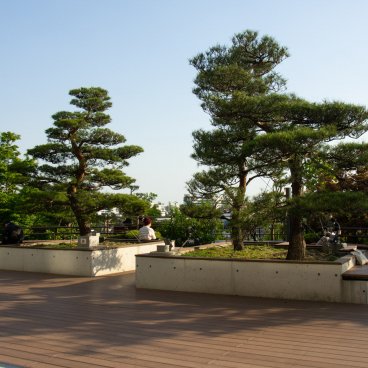 Meguro Sky Garden (Tokyo), aire de repos dans le parc