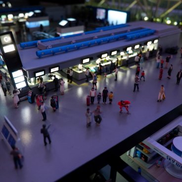Small Worlds Tokyo (Odaiba), aéroport KIX en miniature 3