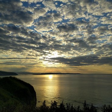 Abashiri (Hokkaido), coucher de soleil depuis le cap Notoro