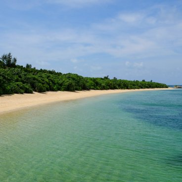 Plage de Fusaki (Ishigaki), vue sur la côte sauvage