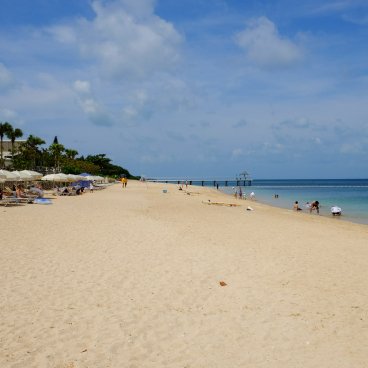 Plage de Fusaki (Ishigaki), plage de sable blanc du Fusaki Beach Resort Hotel & Villas