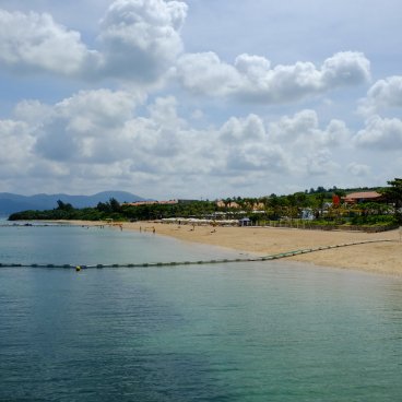Plage de Fusaki (Ishigaki), plage surveillée du Fusaki Beach Resort Hotel & Villas