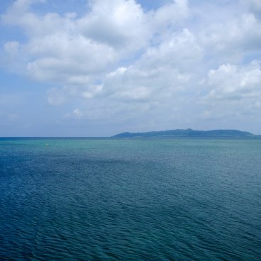 Plage de Fusaki (Ishigaki), vue sur la mer de Chine orientale