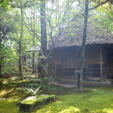 Parc Yusentei (Fukuoka), maison de thé traditionnelle Josui-an
