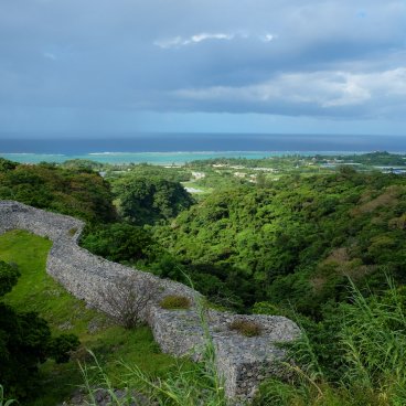 Okinawa Honto, ruines du château de Nakijin sur la péninsule de Motobu