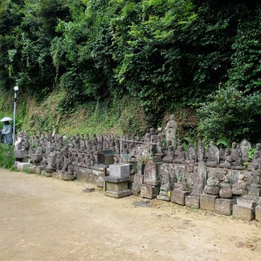 Washio Atago-jinja (Fukuoka), statues de Jizo du temple Atago Kannon-ji