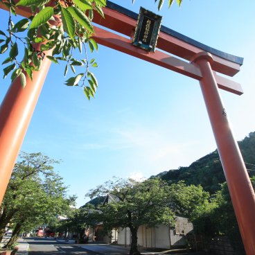 Yutoku Inari-jinja (Kashima, Saga), grand Torii à l'entrée du sanctuaire