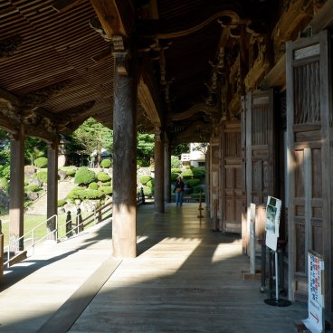 Inami (Nanto, Toyama), vue sur le pavillon principal du temple Zuisen-ji