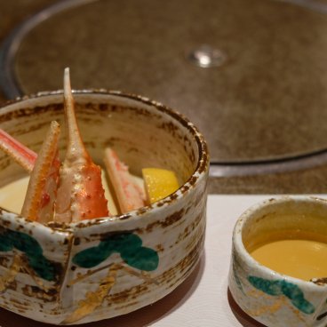 Kani Doraku Kyoto Honten (Kyoto), plat de pattes de crabe cuites