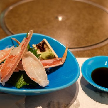 Kani Doraku Kyoto Honten (Kyoto), plat de pattes de crabe crues