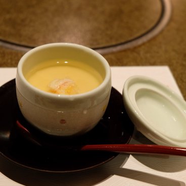 Kani Doraku Kyoto Honten (Kyoto), plat de crème aux œufs avec crabe
