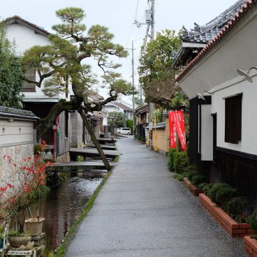 Kurayoshi (Tottori), rue authentique de l'ancienne cité féodale