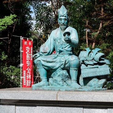 Menuma Shodenzan Kangi-in (Saitama), statue de Sanemori Saito