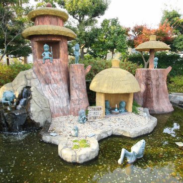 Sakaiminato (Tottori), statues de personnages de manga et Yokai de Shigeru Mizuki