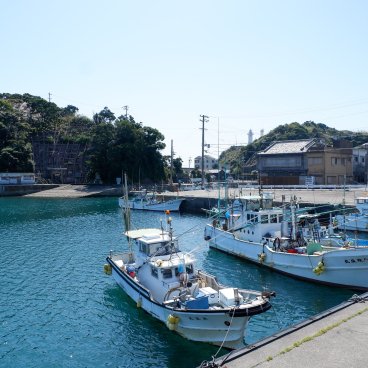 Shima (péninsule d'Ise, Mie), vue sur le petit port de pêche de Nakiri