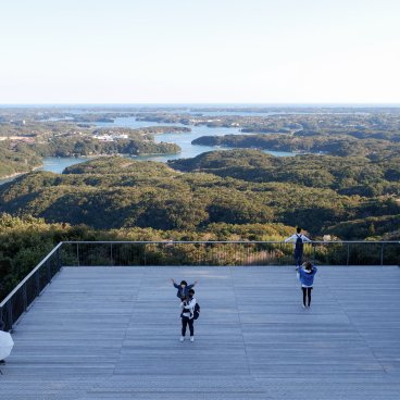 Shima (péninsule d'Ise, Mie), belvédère de Yokoyama avec vue sur la baie d'Ago