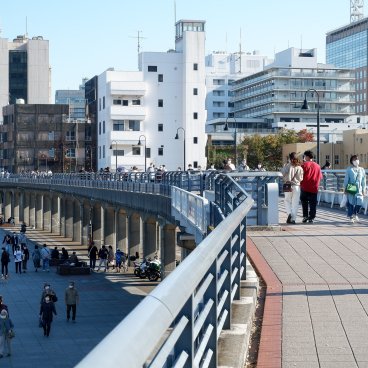 Parc Yamashita (Yokohama), accès depuis le quartier portuaire de Minato Mirai 21 2