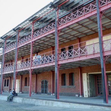  Entrepôt Akarenga Soko (Yokohama), vue sur le bâtiment en briques rouges n°2