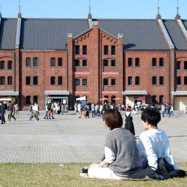  Entrepôt Akarenga Soko (Yokohama), vue sur le bâtiment en briques rouges n°2