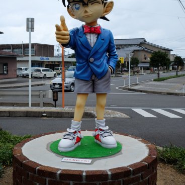 Hokuei (Tottori), statue de Conan Edogawa