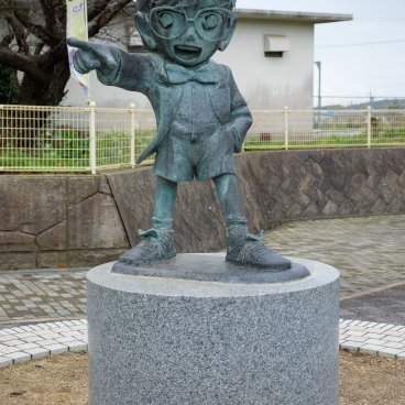 Hokuei (Tottori), statue en bronze de Conan Edogawa (The Truth Is Always One and Only!)