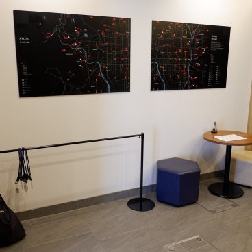 M's Hotel Gojo Naginatagiri (Kyoto), espace pour la consigne à bagages