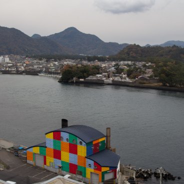 Numazu (péninsule d'Izu), vue depuis l'observatoire View-O du port