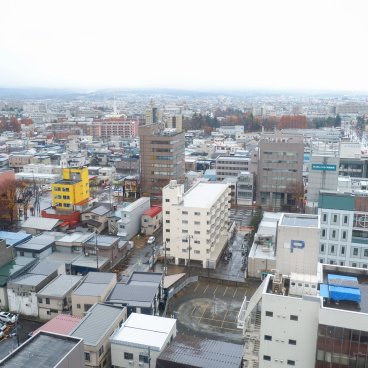 Aomori, vue sur la ville depuis l'établissement Hotel Aomori 