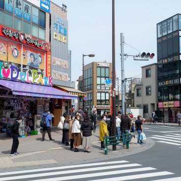 Shin-Okubo (Shinjuku), boutique Idol Park dans le quartier coréen de Tokyo