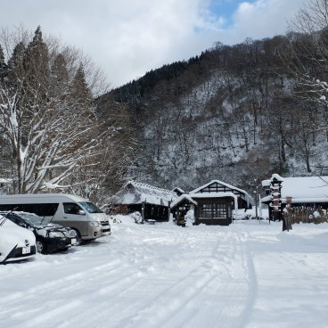Tsuru-no-yu Onsen (Akita), accès à la station thermale en hiver 2