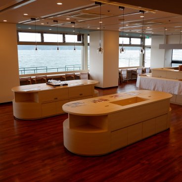 Wakura Onsen, salle de restauration du ryokan Kaibo