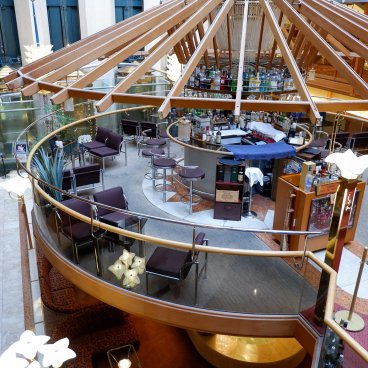 Wakura Onsen, bar circulaire du ryokan Kagaya