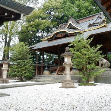 Kawagoe Hikawa-jinja, pavillon principal du sanctuaire 2